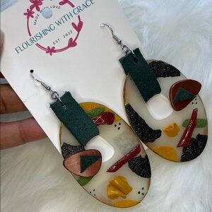 Flourishing With Grace Multicolor Earrings